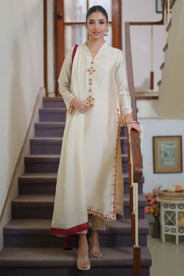 Hue Pret | Zard Collection | UJALA - Hoorain Designer Wear - Pakistani Ladies Branded Stitched Clothes in United Kingdom, United states, CA and Australia