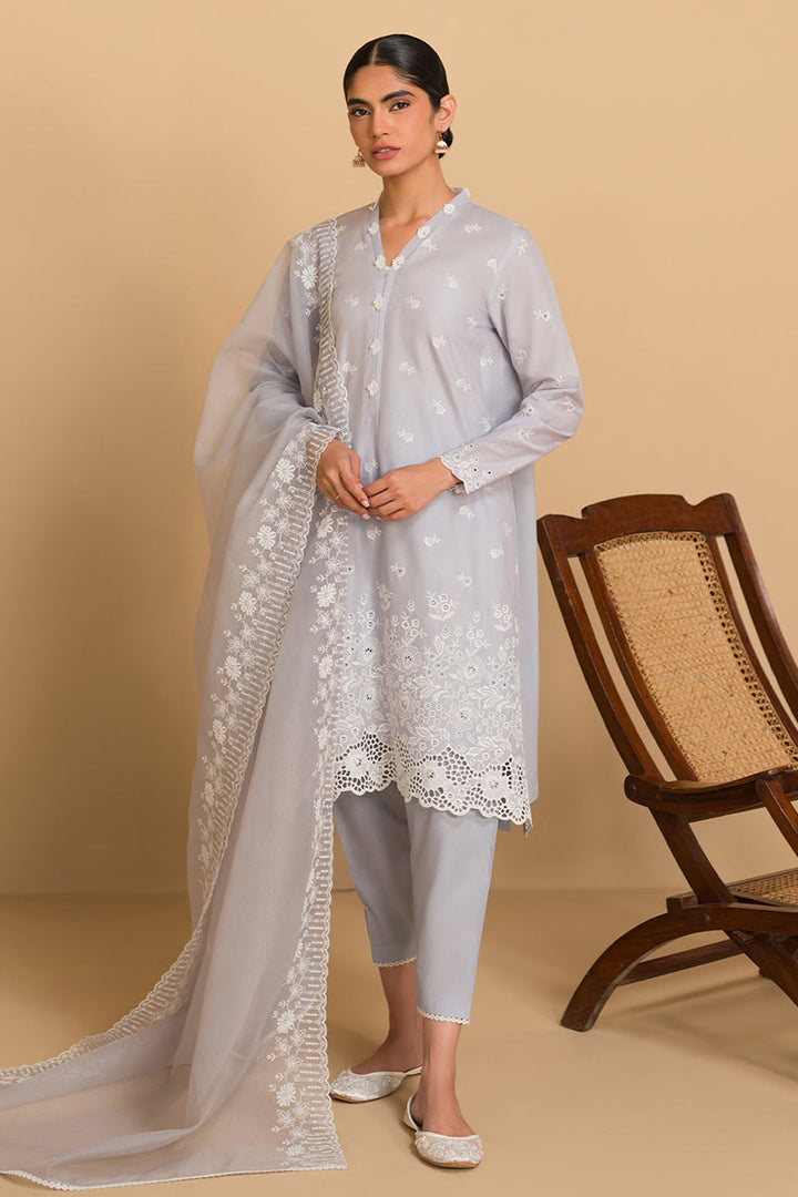 Cross Stitch | Chikankari Lawn Collection | P-05 - Hoorain Designer Wear - Pakistani Ladies Branded Stitched Clothes in United Kingdom, United states, CA and Australia