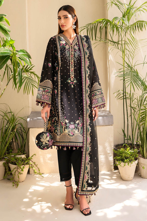 Jazmin | Irish Lawn SS 24 | D4 - Hoorain Designer Wear - Pakistani Ladies Branded Stitched Clothes in United Kingdom, United states, CA and Australia