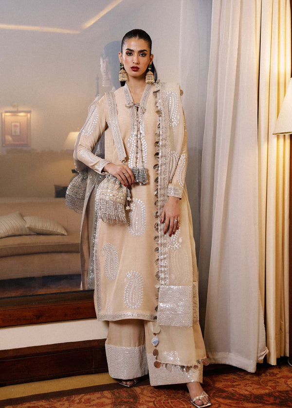 Hussain Rehar | Luxury Pret SS 24 | Moh - Hoorain Designer Wear - Pakistani Ladies Branded Stitched Clothes in United Kingdom, United states, CA and Australia