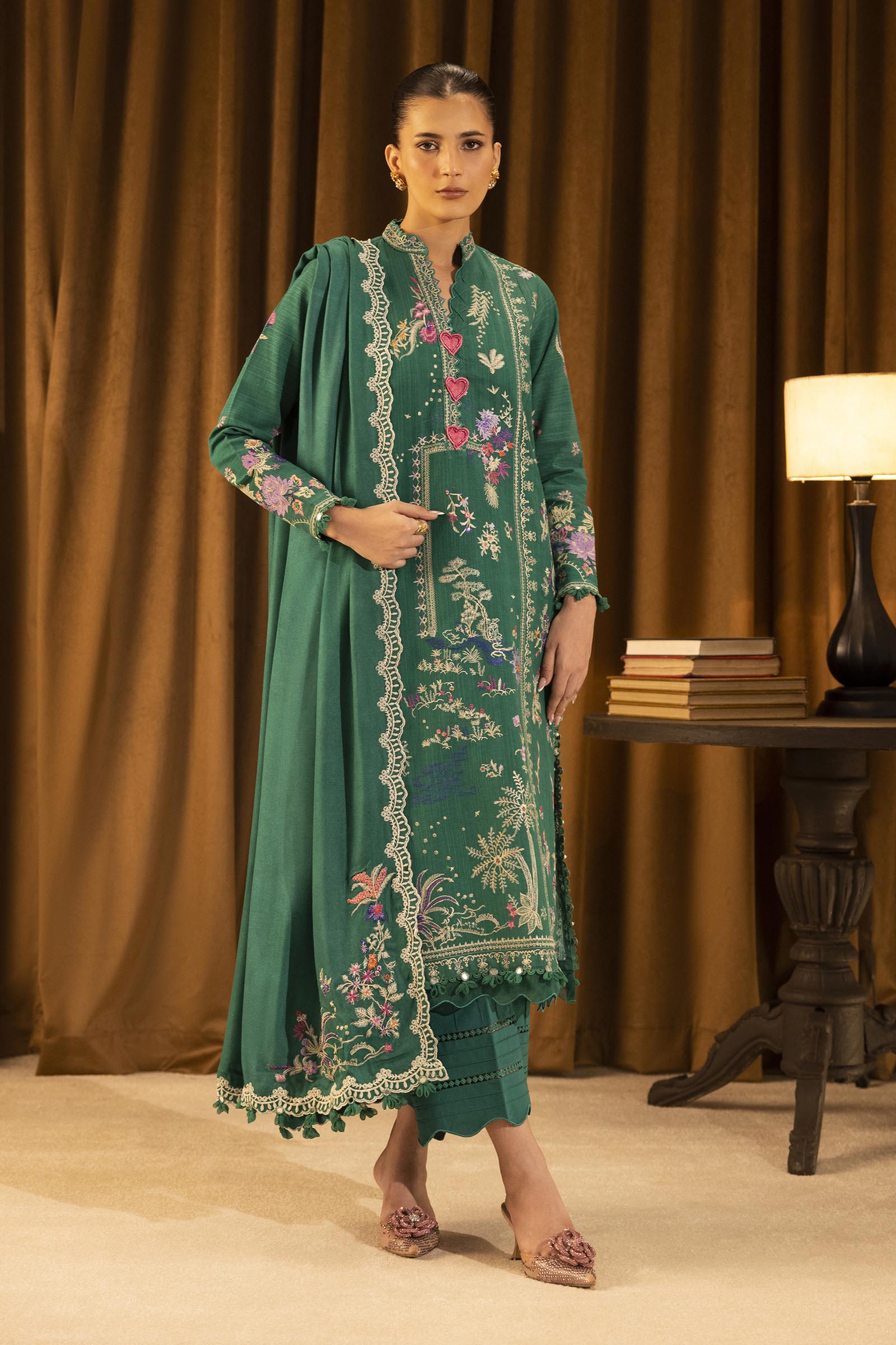 Sana Safinaz | Muzlin Winter 25 | M253-007A – Hoorain Designer Wear