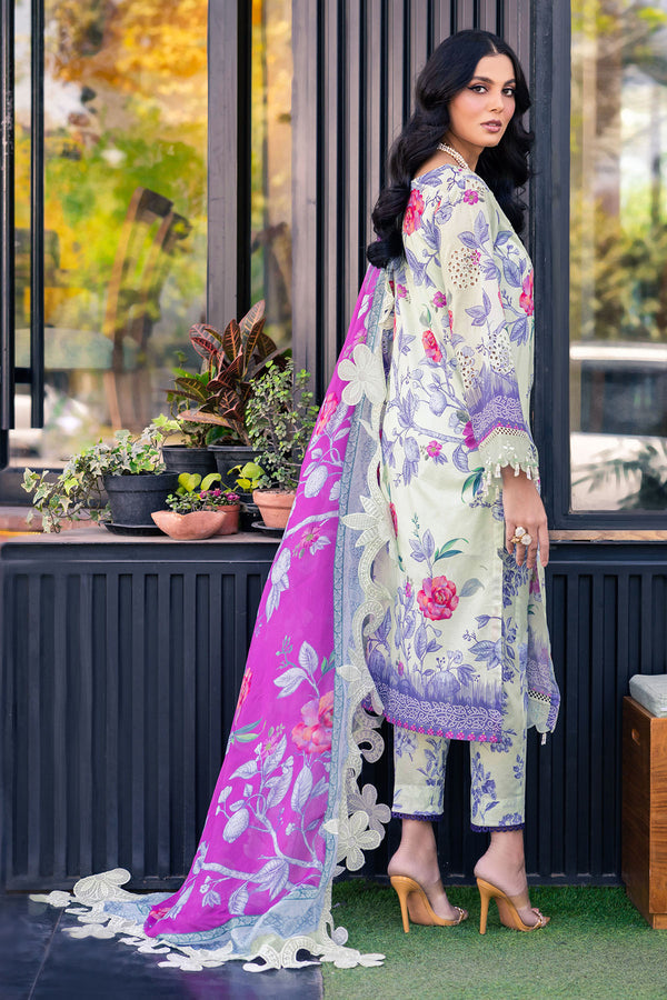 Nureh | Glam Girl Lawn | GL-07 - Hoorain Designer Wear - Pakistani Ladies Branded Stitched Clothes in United Kingdom, United states, CA and Australia