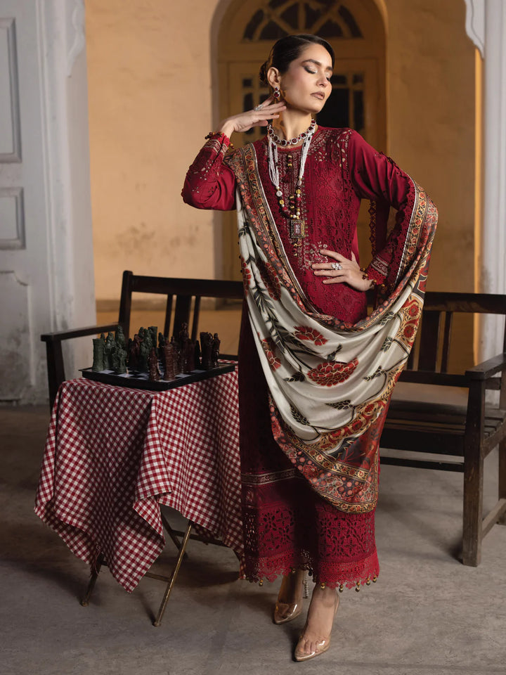 Faiza Faisal | Maya Luxury Lawn | Elif - Hoorain Designer Wear - Pakistani Ladies Branded Stitched Clothes in United Kingdom, United states, CA and Australia