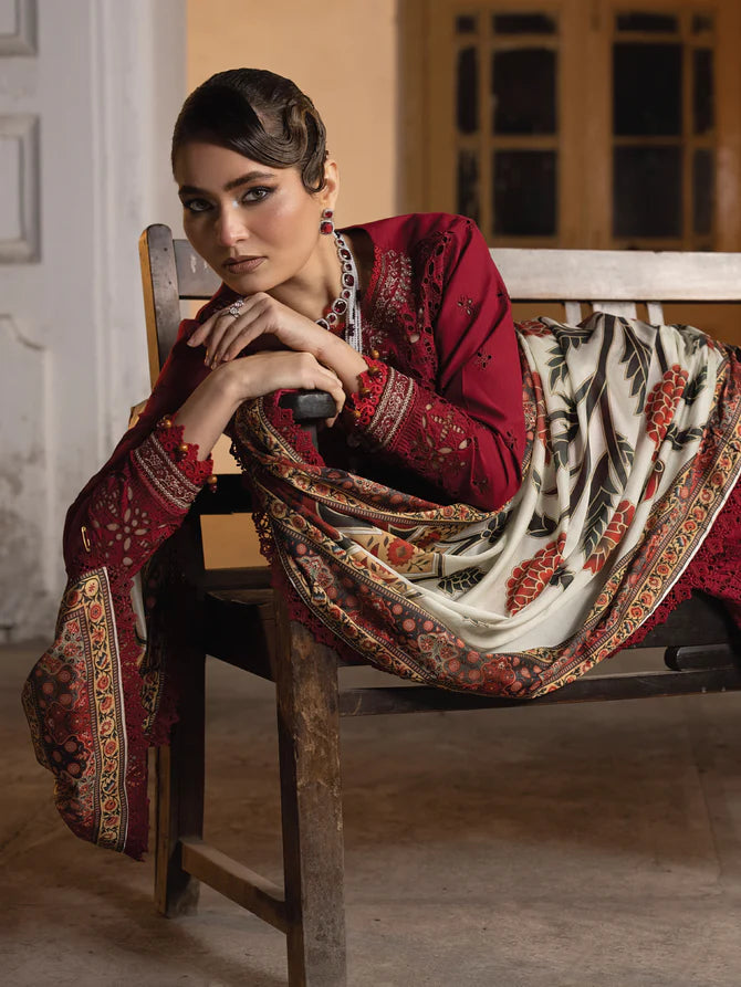Faiza Faisal | Maya Luxury Lawn | Elif - Hoorain Designer Wear - Pakistani Ladies Branded Stitched Clothes in United Kingdom, United states, CA and Australia