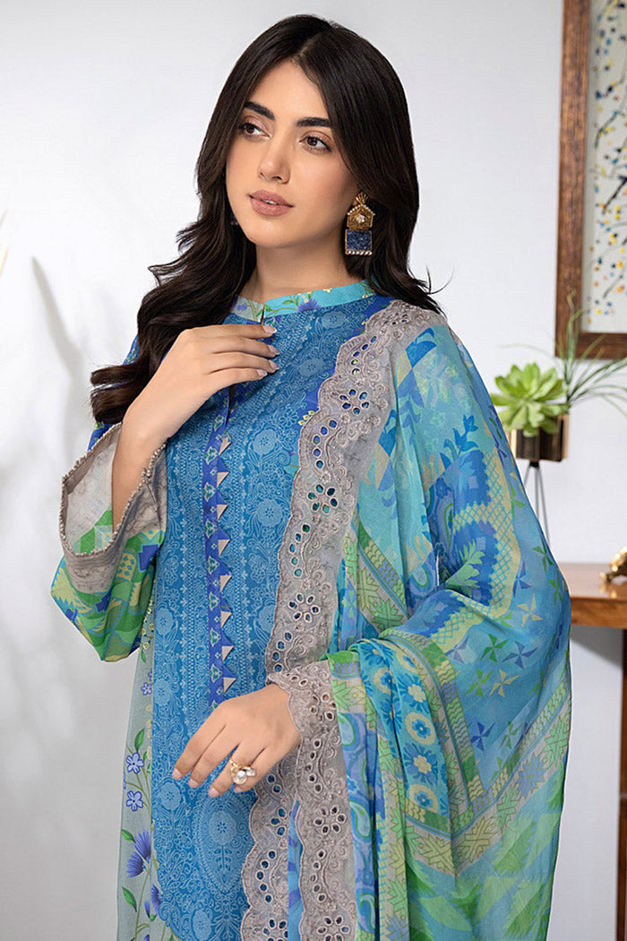 Charizma |Combination Lawn Collection | CC-24 - Hoorain Designer Wear - Pakistani Ladies Branded Stitched Clothes in United Kingdom, United states, CA and Australia