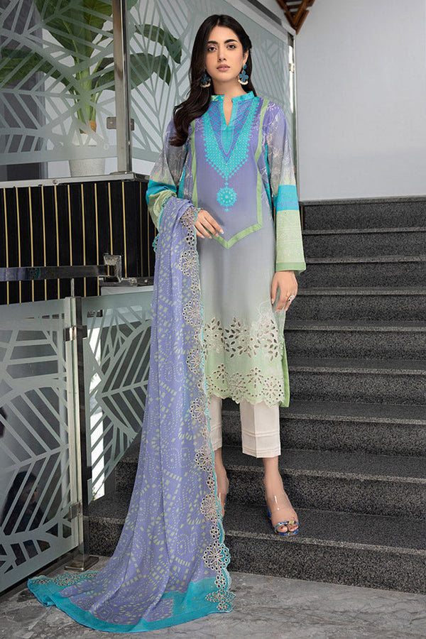 Charizma |Combination Lawn Collection | CC-29 - Hoorain Designer Wear - Pakistani Ladies Branded Stitched Clothes in United Kingdom, United states, CA and Australia