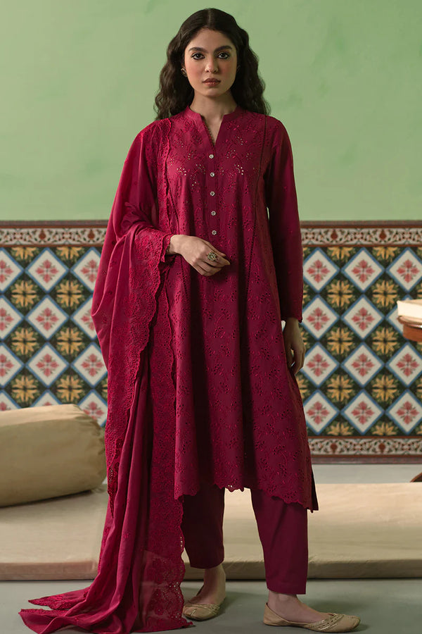 Cross Stitch | Chikankari Lawn | CERISE LOFT - Hoorain Designer Wear - Pakistani Ladies Branded Stitched Clothes in United Kingdom, United states, CA and Australia