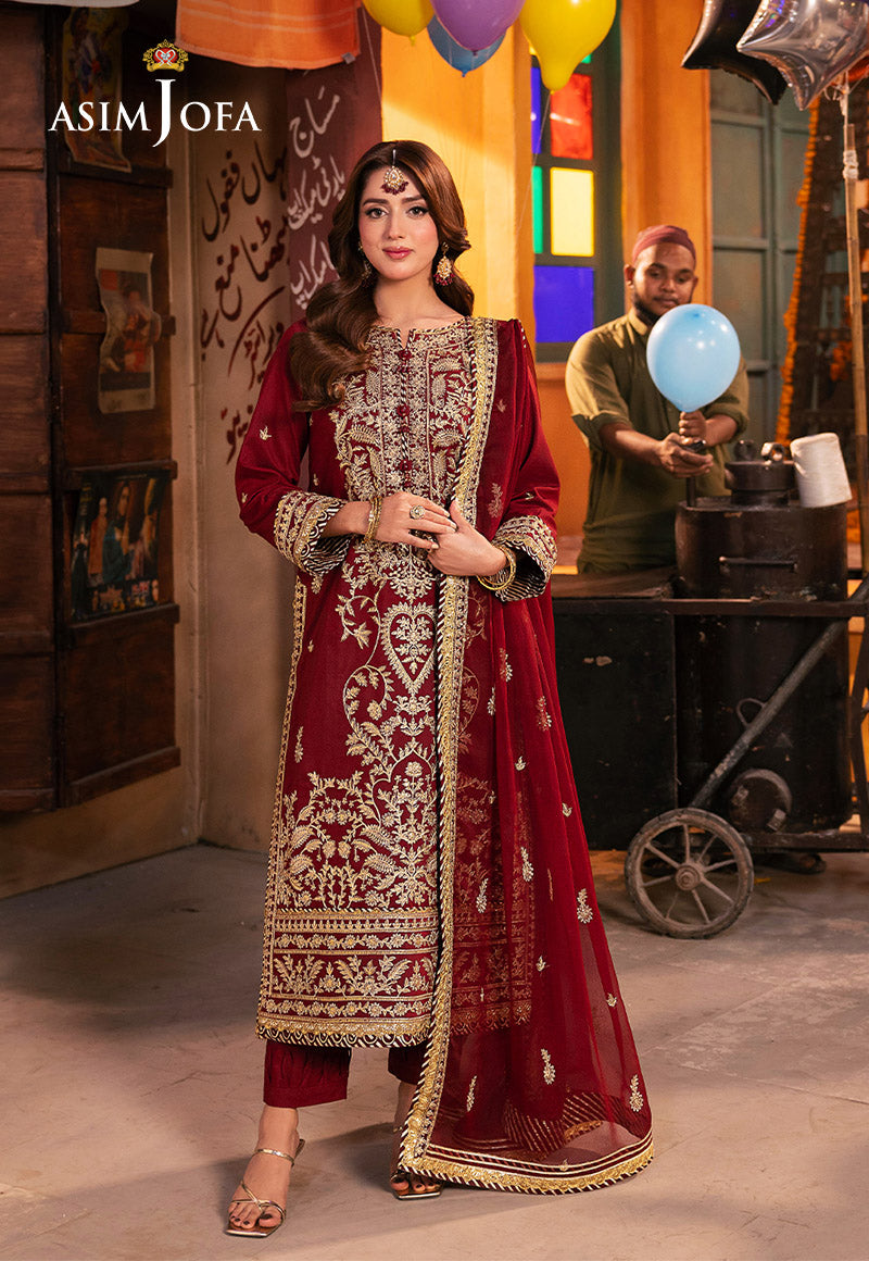 asim jofa red dress asim jofa fancy dresses with prices, Shehnai