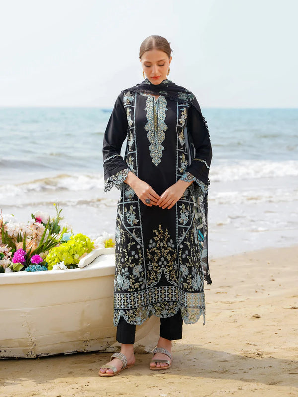 Aabyaan | Saagar Luxury Lawn 24 | AYZEL (AF-01) - Hoorain Designer Wear - Pakistani Ladies Branded Stitched Clothes in United Kingdom, United states, CA and Australia