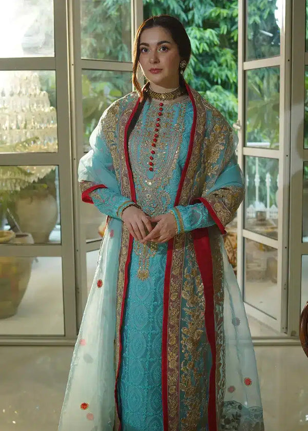 Ali Xesshan | Bhaag Lagay Rain | OCEAN – LP-017 - Hoorain Designer Wear - Pakistani Ladies Branded Stitched Clothes in United Kingdom, United states, CA and Australia