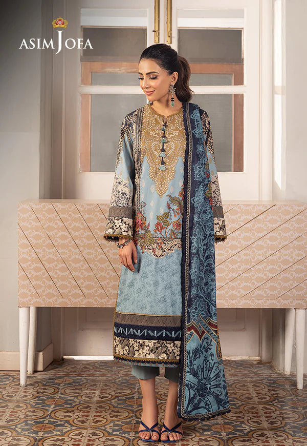 Asim Jofa | Aira Summer Prints | AJAR-27 - Hoorain Designer Wear - Pakistani Ladies Branded Stitched Clothes in United Kingdom, United states, CA and Australia