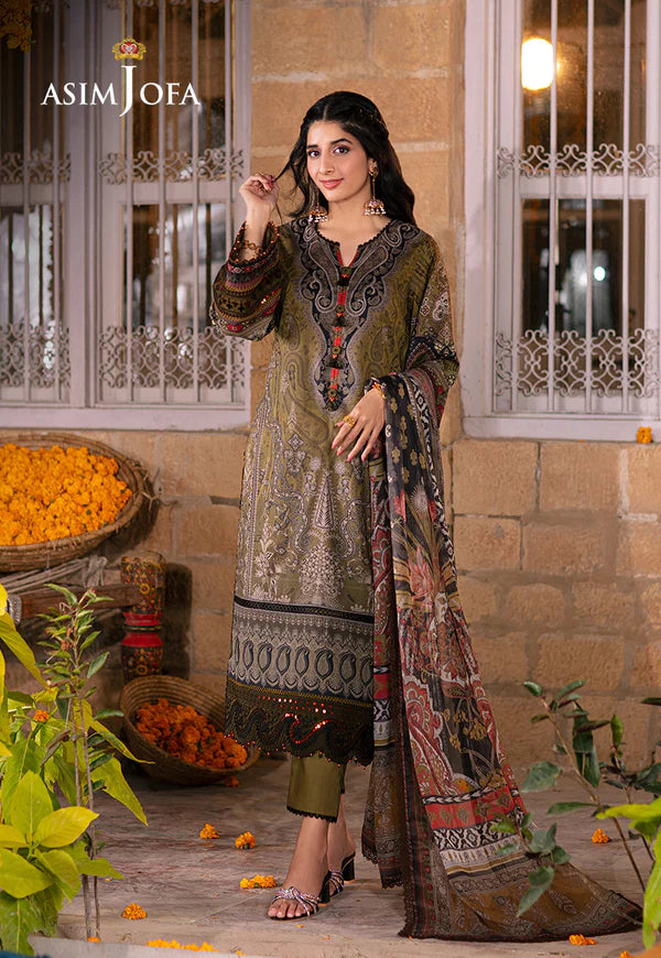 Asim Jofa | Aira Summer Prints | AJAR 23 - Hoorain Designer Wear - Pakistani Ladies Branded Stitched Clothes in United Kingdom, United states, CA and Australia
