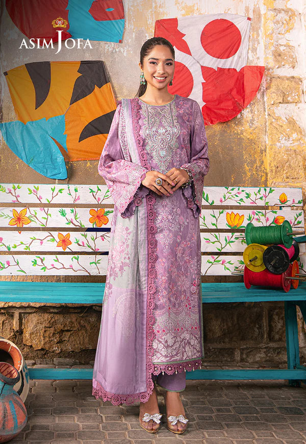 Asim Jofa | Aira Summer Prints | AJAR-11 - Hoorain Designer Wear - Pakistani Ladies Branded Stitched Clothes in United Kingdom, United states, CA and Australia