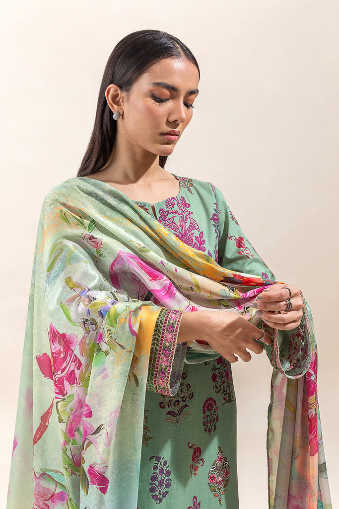 Beech Tree| Embroidered Lawn 24 | P-11 - Hoorain Designer Wear - Pakistani Ladies Branded Stitched Clothes in United Kingdom, United states, CA and Australia