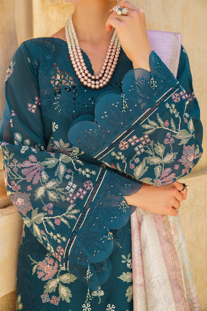 Baroque | Swiss Lawn 24 | SL12-D02 - Hoorain Designer Wear - Pakistani Ladies Branded Stitched Clothes in United Kingdom, United states, CA and Australia