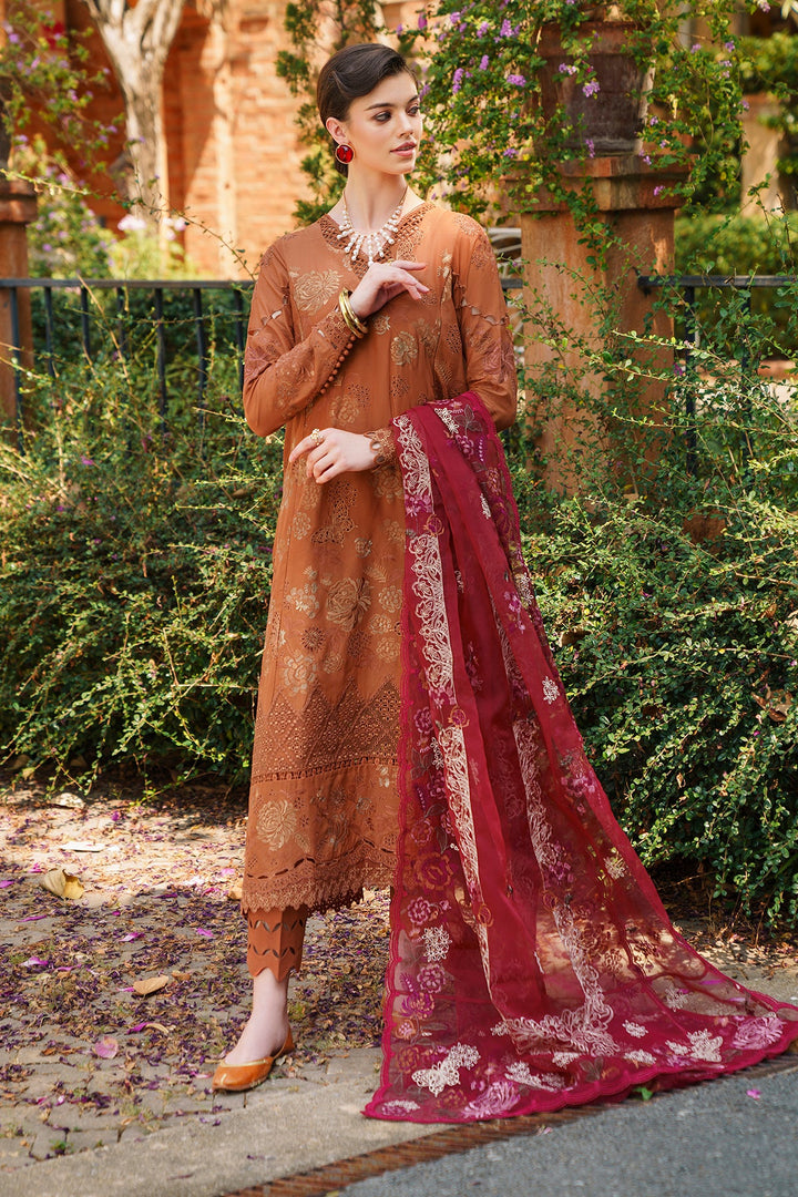 Baroque | Swiss Lawn 24 | SL12-D08 - Hoorain Designer Wear - Pakistani Ladies Branded Stitched Clothes in United Kingdom, United states, CA and Australia