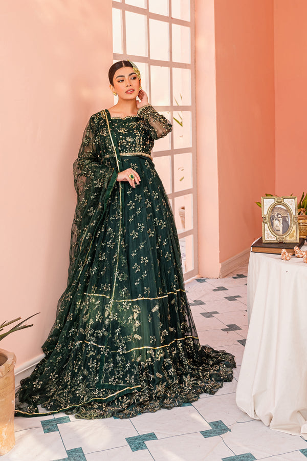Batik | Desire Formal Dresses | Green Hoorain - Hoorain Designer Wear - Pakistani Ladies Branded Stitched Clothes in United Kingdom, United states, CA and Australia