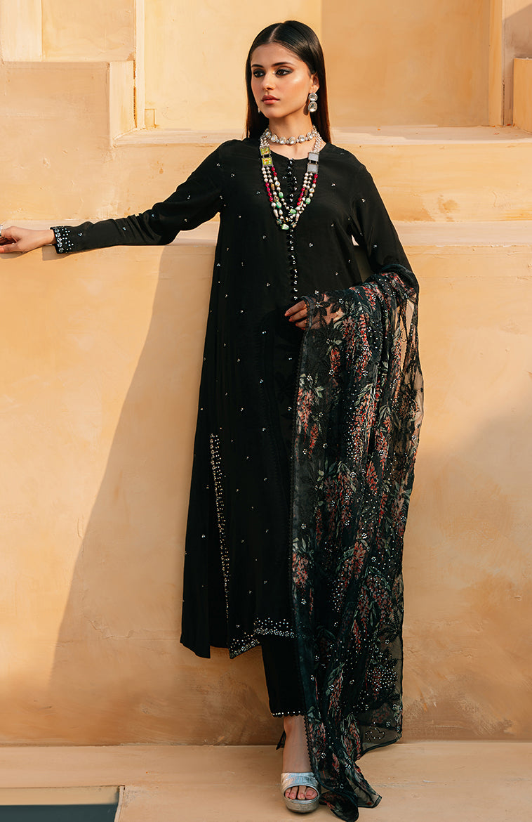 Black Dahlia-2 Piece (shirt & dupatta)