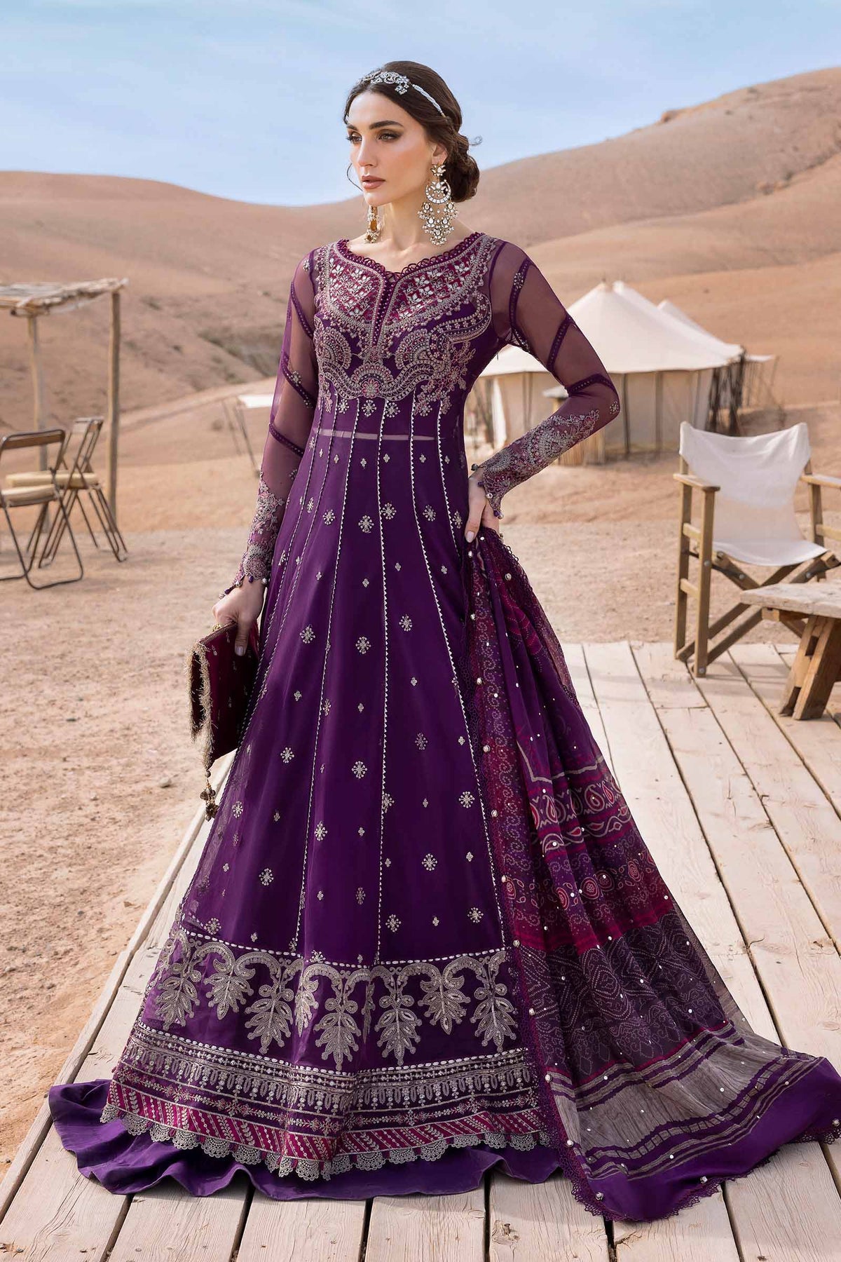 maria b dress design Maria B - Voyage A Luxe Lawn Collection 2025