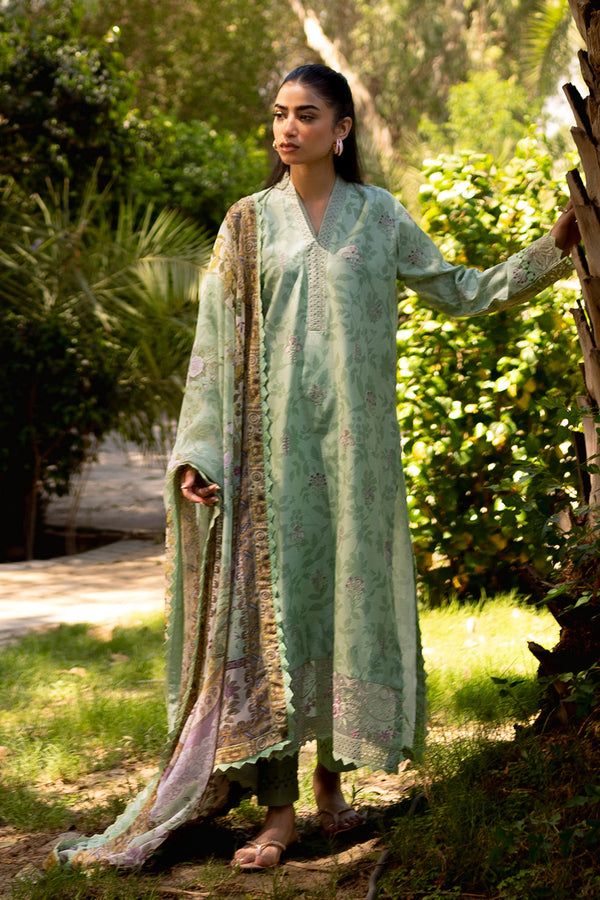 Neeshay | Summer Lines Printkari | SAGE BRUSH - Hoorain Designer Wear - Pakistani Ladies Branded Stitched Clothes in United Kingdom, United states, CA and Australia