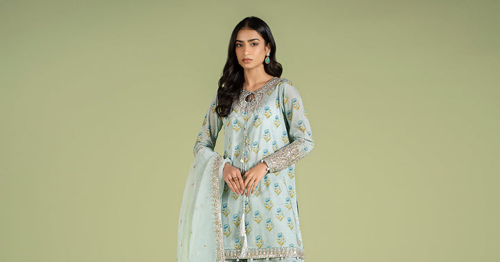 Maria B | Casual Pret 2024 | DW-EF24-14 - Hoorain Designer Wear - Pakistani Ladies Branded Stitched Clothes in United Kingdom, United states, CA and Australia