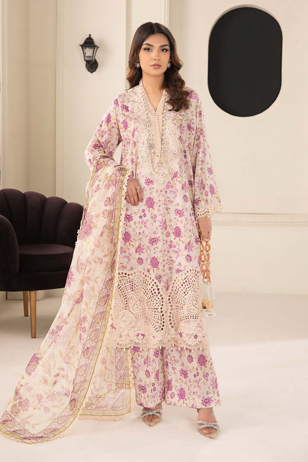Maria B | Casual Pret 2024 | DW-EF24-108 - Hoorain Designer Wear - Pakistani Ladies Branded Stitched Clothes in United Kingdom, United states, CA and Australia