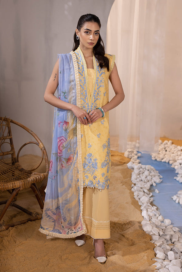 Ellena | Luxury Embroidered Collection|  P-02 - Hoorain Designer Wear - Pakistani Ladies Branded Stitched Clothes in United Kingdom, United states, CA and Australia