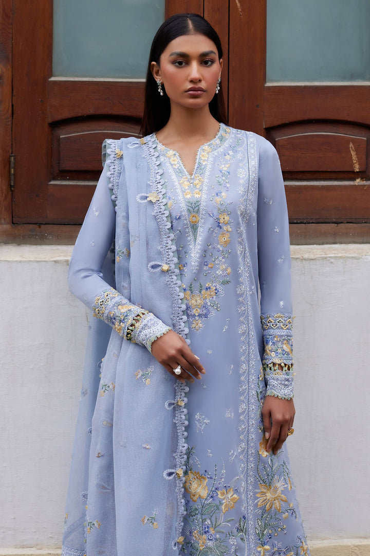 Elan | Lawn’24 | MINA (EL24-01 A) - Hoorain Designer Wear - Pakistani Ladies Branded Stitched Clothes in United Kingdom, United states, CA and Australia