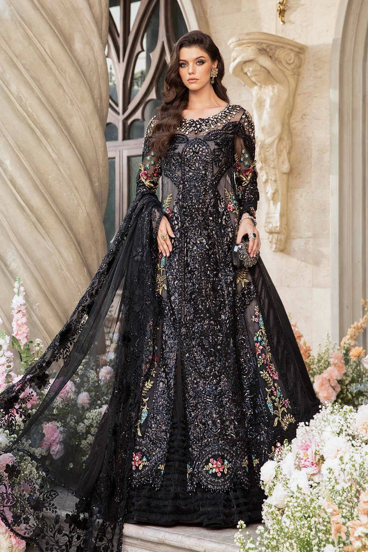 Maria B | Mbroidered Fabrics 2024 | BD-2802 - Hoorain Designer Wear - Pakistani Ladies Branded Stitched Clothes in United Kingdom, United states, CA and Australia