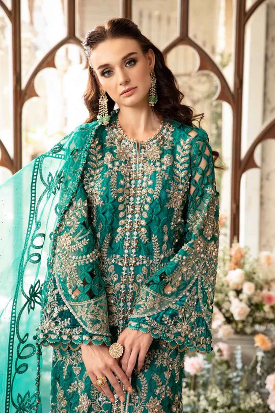 Maria B | Mbroidered Fabrics 2024 | BD-2806 - Hoorain Designer Wear - Pakistani Ladies Branded Stitched Clothes in United Kingdom, United states, CA and Australia