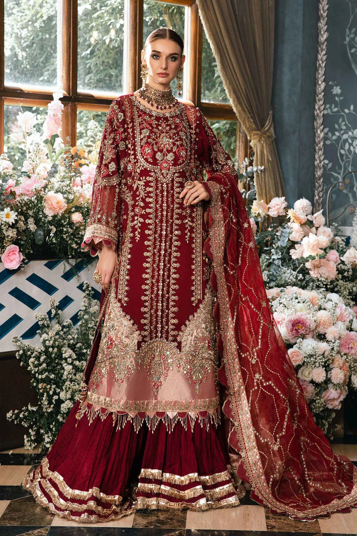 Maria B | Mbroidered Fabrics 2024 | BD-2807 - Hoorain Designer Wear - Pakistani Ladies Branded Stitched Clothes in United Kingdom, United states, CA and Australia