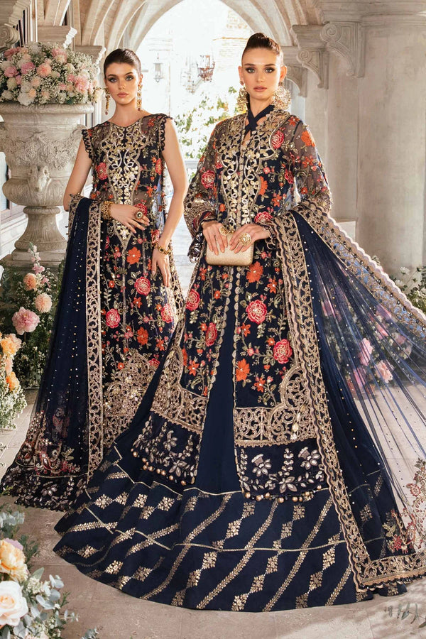 Maria B | Mbroidered Fabrics 2024 | BD-2808 - Hoorain Designer Wear - Pakistani Ladies Branded Stitched Clothes in United Kingdom, United states, CA and Australia