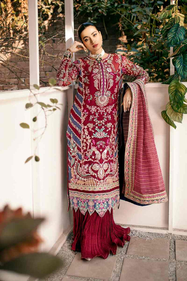 Ezra | Wedding Collection | Poppy - Hoorain Designer Wear - Pakistani Ladies Branded Stitched Clothes in United Kingdom, United states, CA and Australia