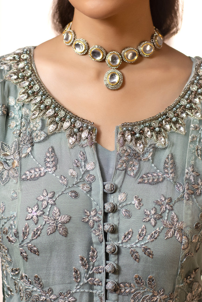 Flossie | Avalanche Formals | WINTER MINT (B) - Hoorain Designer Wear - Pakistani Ladies Branded Stitched Clothes in United Kingdom, United states, CA and Australia