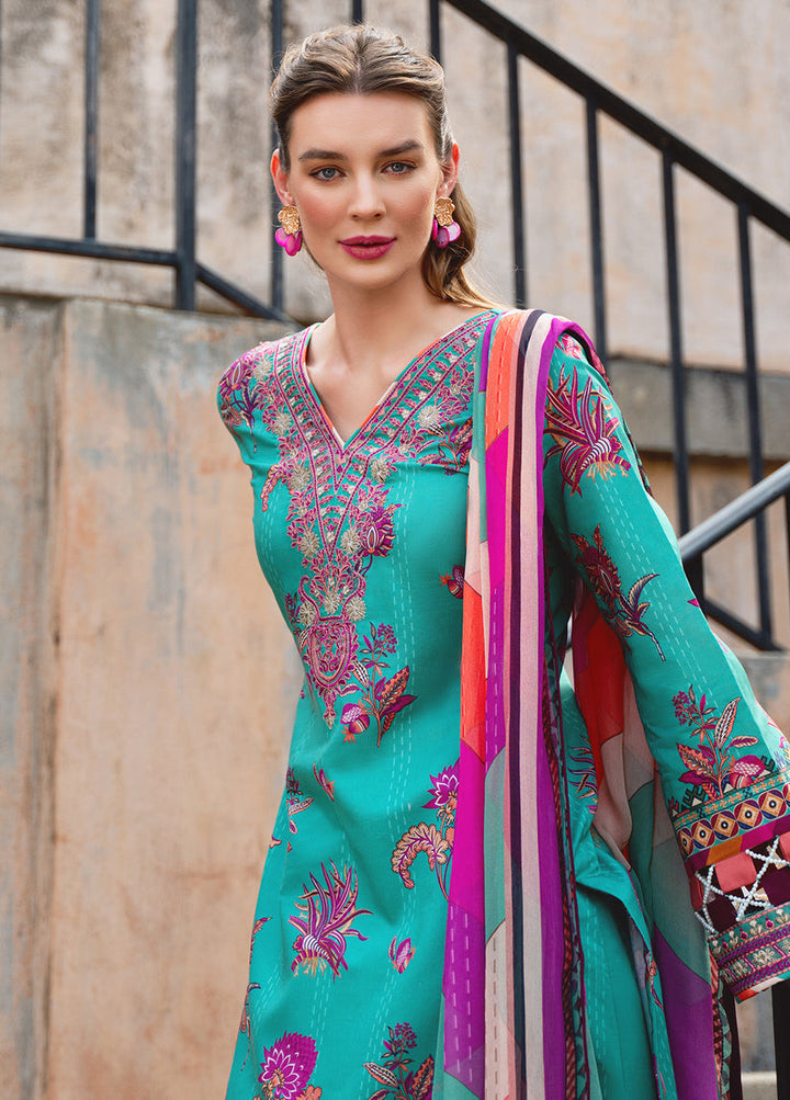 Gulaal | The Enchanted Garden | Almeria - Hoorain Designer Wear - Pakistani Ladies Branded Stitched Clothes in United Kingdom, United states, CA and Australia