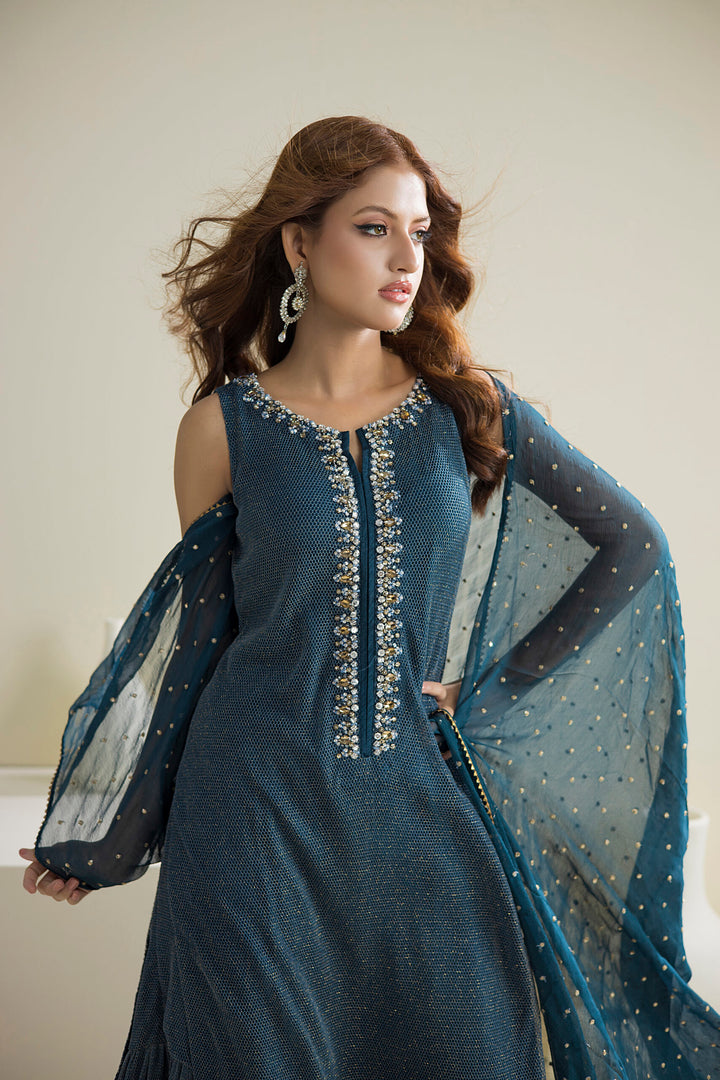 Farhat Jahan | Luxury Pret | Camille - Hoorain Designer Wear - Pakistani Ladies Branded Stitched Clothes in United Kingdom, United states, CA and Australia