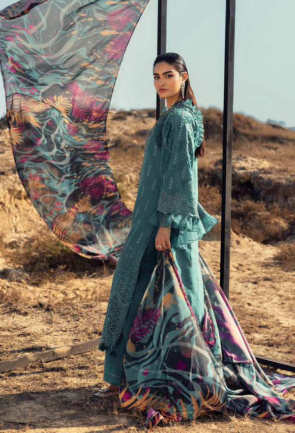 Adans libas | Lawn Collection 24 | Adan's Lawn 6908 - Hoorain Designer Wear - Pakistani Ladies Branded Stitched Clothes in United Kingdom, United states, CA and Australia