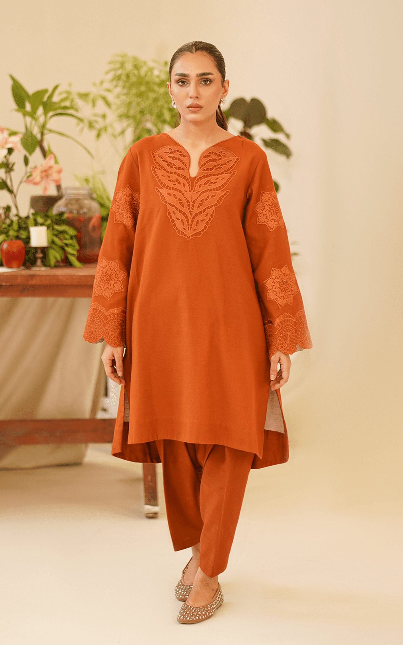 Asifa & Nabeel Pret Embroidered 2 Piece Suit KHDR001