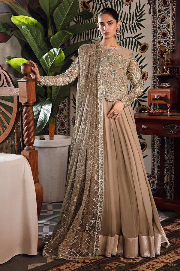 Mushq | Irha Kalidaar Chiffon Pret | HAZEL - Hoorain Designer Wear - Pakistani Ladies Branded Stitched Clothes in United Kingdom, United states, CA and Australia
