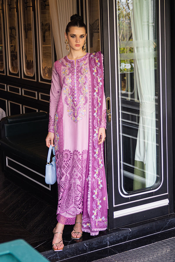 Mushq | Orient Express Luxury Lawn | ELODIE - Hoorain Designer Wear - Pakistani Ladies Branded Stitched Clothes in United Kingdom, United states, CA and Australia