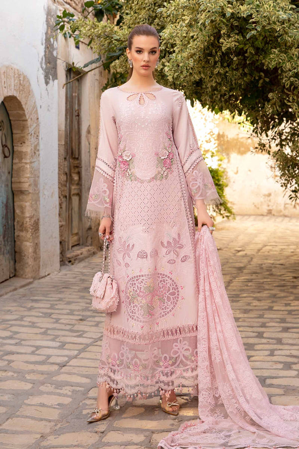 Maria B | Voyage a' Luxe Lawn | D-2411-A - Hoorain Designer Wear - Pakistani Ladies Branded Stitched Clothes in United Kingdom, United states, CA and Australia