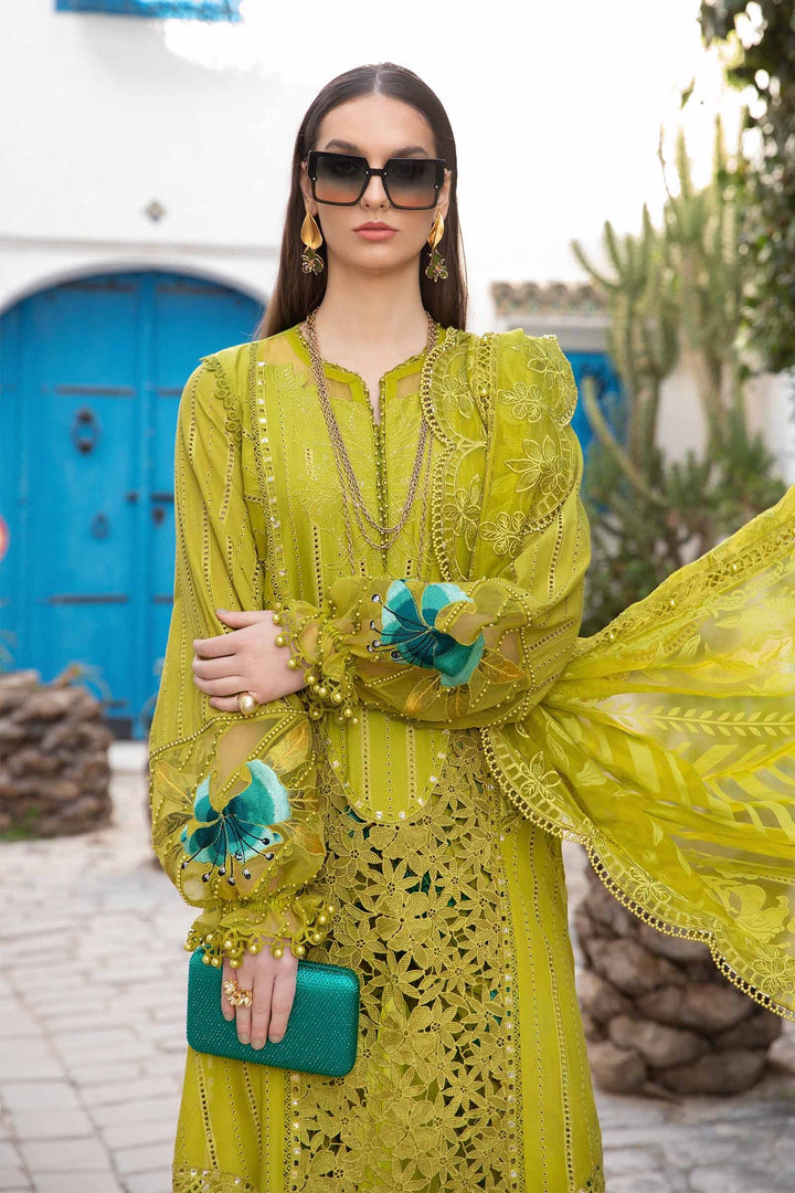 Maria B | Voyage a' Luxe Lawn | D-2408-A - Hoorain Designer Wear - Pakistani Ladies Branded Stitched Clothes in United Kingdom, United states, CA and Australia