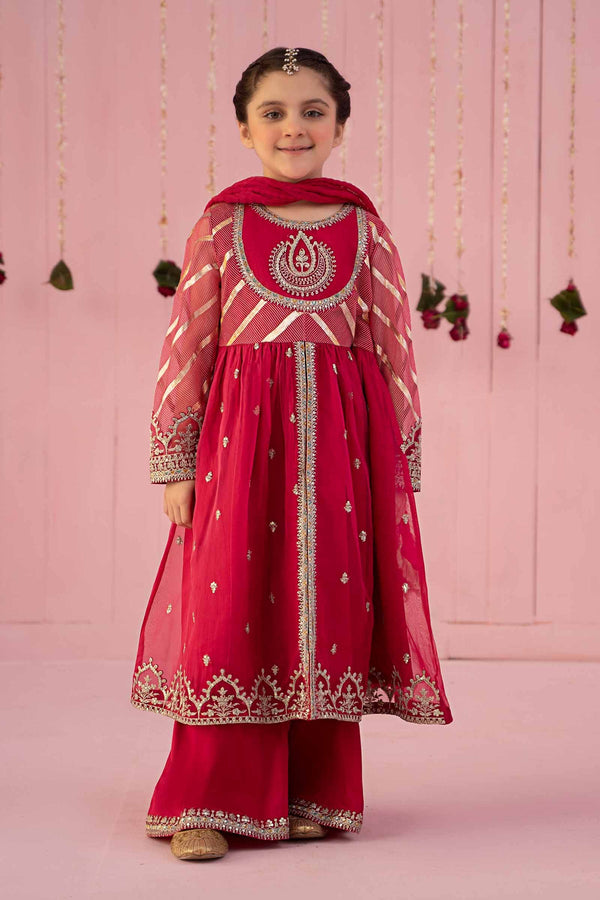 Maria B | Girls Eid Collection | MKS-EF24-27 - Hoorain Designer Wear - Pakistani Ladies Branded Stitched Clothes in United Kingdom, United states, CA and Australia