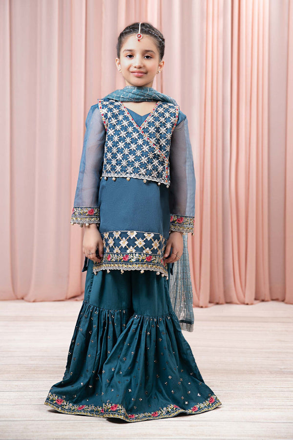 Maria B | Girls Eid Collection | MKS-EF24-29 - Hoorain Designer Wear - Pakistani Ladies Branded Stitched Clothes in United Kingdom, United states, CA and Australia