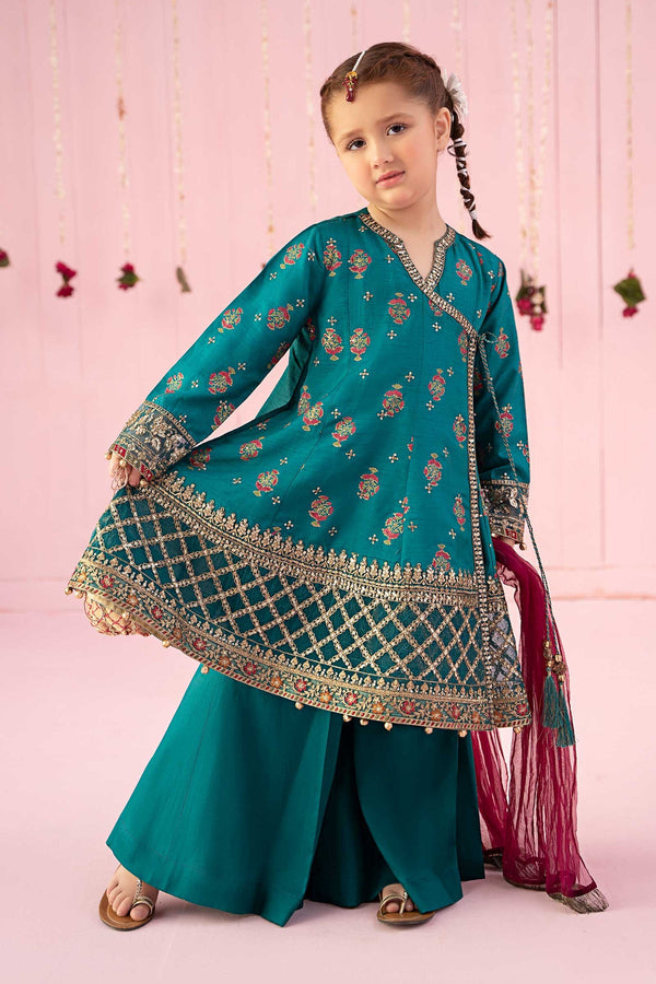 Maria B | Girls Eid Collection | MKS-EF24-43 - Hoorain Designer Wear - Pakistani Ladies Branded Stitched Clothes in United Kingdom, United states, CA and Australia