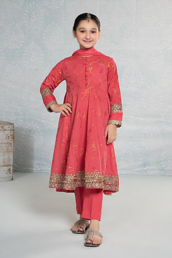 Maria B | Girls Eid Collection |  MKD-EF24-23 - Hoorain Designer Wear - Pakistani Ladies Branded Stitched Clothes in United Kingdom, United states, CA and Australia
