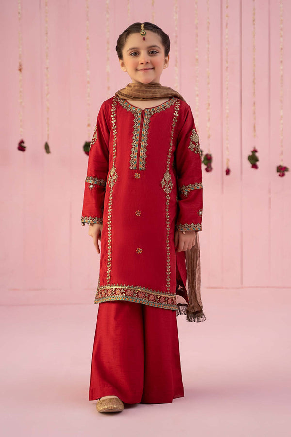 Maria B | Girls Eid Collection | MKS-EF24-03 - Hoorain Designer Wear - Pakistani Ladies Branded Stitched Clothes in United Kingdom, United states, CA and Australia