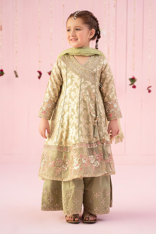 Maria B | Girls Eid Collection | MKS-EF24-10 - Hoorain Designer Wear - Pakistani Ladies Branded Stitched Clothes in United Kingdom, United states, CA and Australia