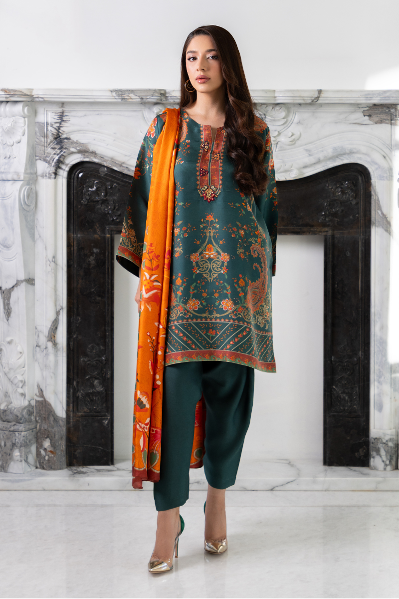olive green linen maxi dress Mina Hasan | Signature Pret