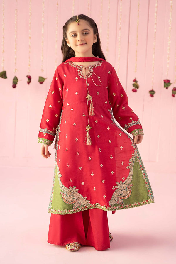 Maria B | Girls Eid Collection | MKS-EF24-06 - Hoorain Designer Wear - Pakistani Ladies Branded Stitched Clothes in United Kingdom, United states, CA and Australia